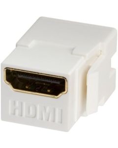 HDMI Keystone Coupler, Snap-in for Wallplate, White