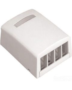 Panduit NK4BXIW-AY 4-Port Surface Mounting Box for LD3/LD5/LD10 Fitting, Off White