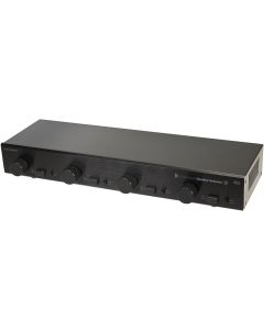 Monoprice 4-Channel A/B Speaker Selector - Black With Volume Control, 100 Watts Per Channel, Accepts Wire Gauges Up To 14AWG, Maintains 8 Ohms