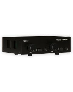 Theater Solutions TS2DLS Speaker Selector Box for 4 Speakers with Dual Source and Volume Controls,Black