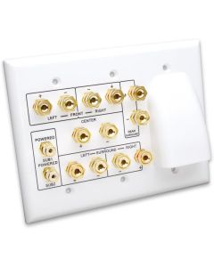 Vanco HTWP62BW Whole House Audio and 6.2 Home Theater Wall Plate (Discontinued by Manufacturer)