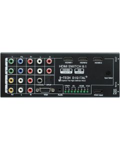 J-Tech Digital  Latest Generation Multi-Functional HDMI Audio Extractor with 8 Inputs to 1 HDMI Output with Optical / Coaxial 5.1 Channel Support 3D & Surround Sound