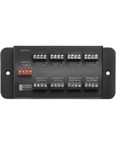 SPW8 Whole House Audio 8-Zone Speaker Distribution Panel Single Audio Input 300W Per Channel - OSD Audio